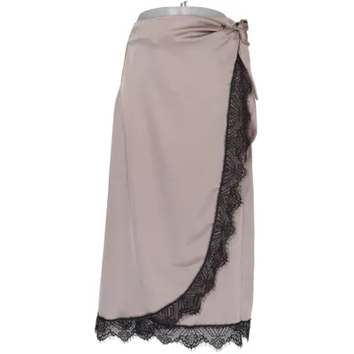 Wrap skirt (Beige, Black) from Souvenir Polyester