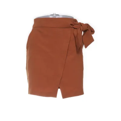 Skort (Bruin) van Lost Ink Elastaan, Polyester, Viscose