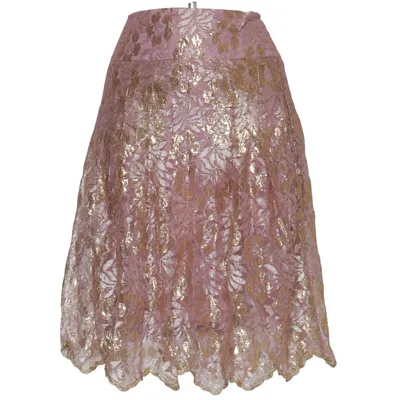 Skirt (Purple, Gold) from Miss Sixty Polyamide, Viscose
