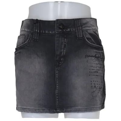 Denim skirt (Gray) from Mogul Cotton