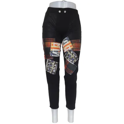 Pants (Black, Multicolored) from Emeda Elastane, Viscose