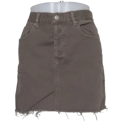 Denim skirt (Brown) from Melville Cotton, Elastane