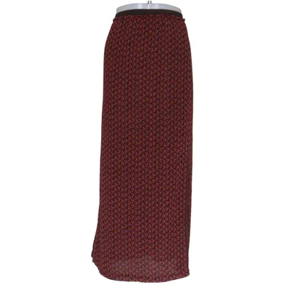 Maxi nederdel (Brun, Flerfarvet) fra Trucco Elastan, Polyamid, Polyester