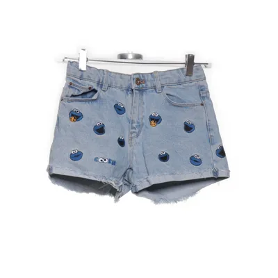 Denim shorts (Blauw, Meerkleurig) van Zara Katoen