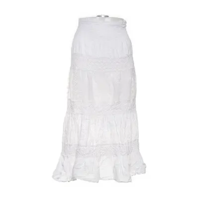 Skirt (White) from Indian Emporium Cotton