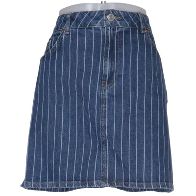 Denim skirt (Blue, White) from KappAhl Cotton, Elastane