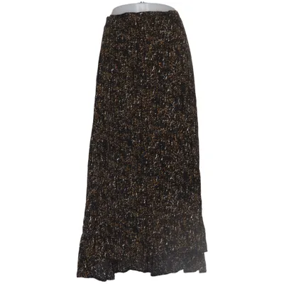 Maxi skirt (Black, Multicolored) from Saint + Sofia Cupro, Viscose