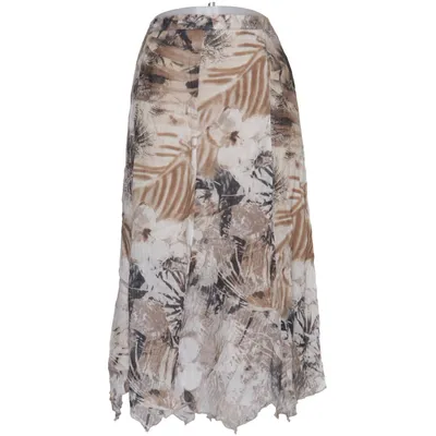 Långkjol (Beige, Brun, Vit) från Femme Linne, Viskos