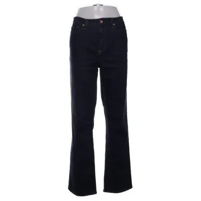 Jeans (Blå) fra Lands' End Bomuld, Elastan, Læder