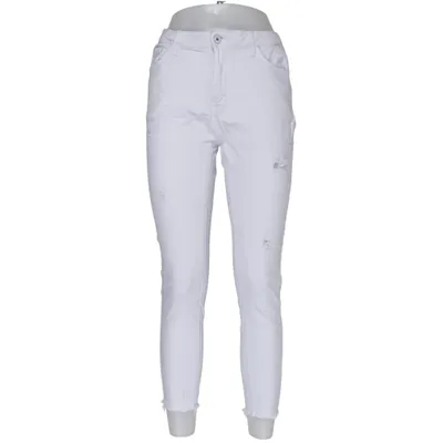 Jean (Blanc) de Shiny Design Coton, Élasthane
