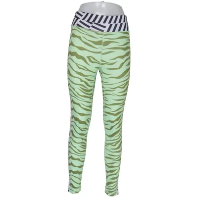 Sports tights (Green, Black, White) from Delicatelove Elastane, Recycled polyester