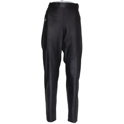 Pantalon en vinyle (Noir) de Monaco Blue Élasthane, Polyester