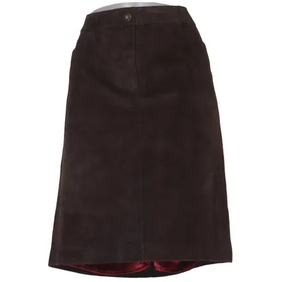 Leather skirt (Brown) from More & More Cotton, Leather, Polyester