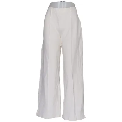Palazzo pants (White) from Zara Cotton, Elastane, Polyester