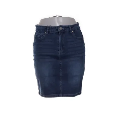 Denim skirt (Blue) from Janina Cotton, Elastane