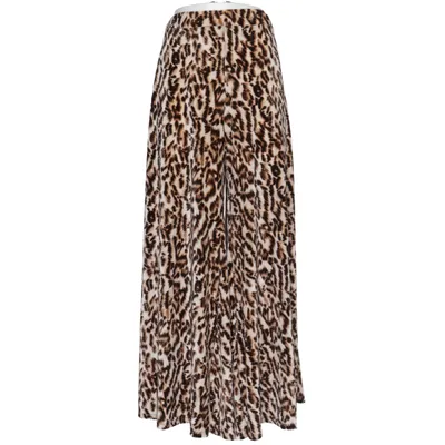 Palazzo broek (Bruin, Zwart, Beige) Elastaan, Polyester, Viscose