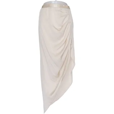 Maxi rok (Beige) van Ahlvar Gallery Elastaan, Zijde
