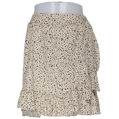 Skirt (Beige, Black) from Trendyol Elastane, Polyester