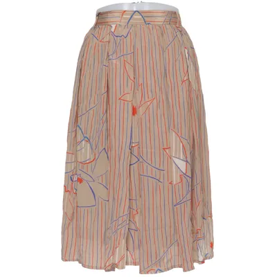 Nederdel (Beige, Rød, Blå) fra Jobis Acetat, Silke