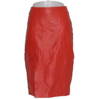 Leren rok (Rood) van Just Leer, Polyester