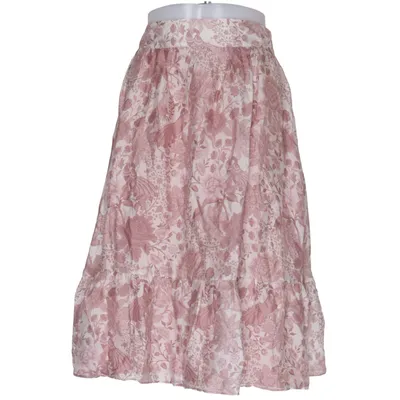Nederdel (Pink, Hvid) fra By Malina Polyester, Silke, Viscose