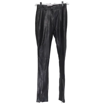 Leren broek (Zwart) van The Girl Who Leer, Polyester