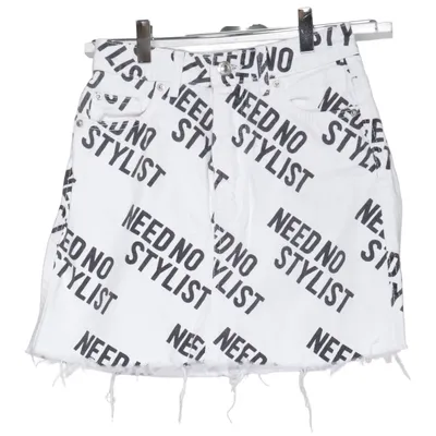 Jeanskjol (Vit, Svart) från Bershka Denim Collection Bomull