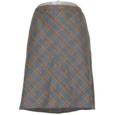 Skirt (Gray, Yellow, Blue) from Hessnatur Silk, Wool