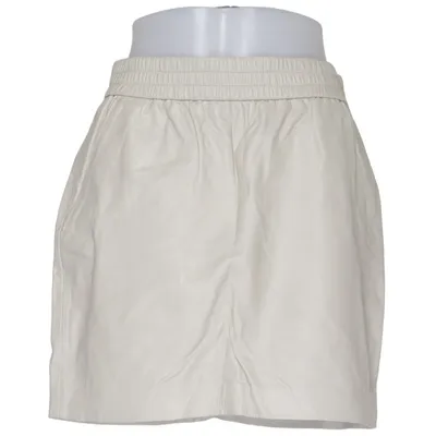 Skirt (Beige) from Sign Cotton, Elastane, Leather