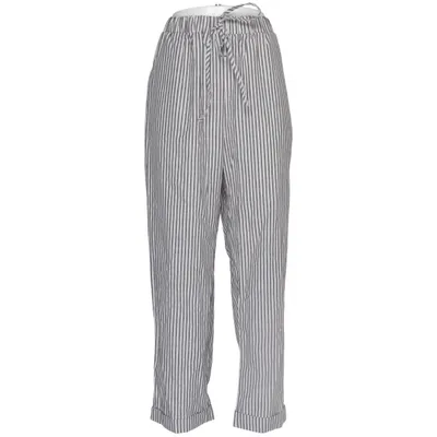 Pantalon (Noir, Blanc) de Flamingo Coton, Lin, Polyester