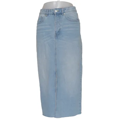 Jeansnederdel (Blå) fra Denim Rebel Bomuld, Elastan