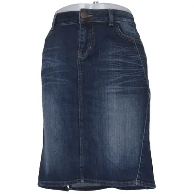 Denim skirt (Blue) from Zara Woman Premium Collection Cotton, Elastane