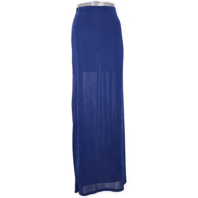 Maxi skirt (Blue) from PrettyLittleThing Elastane, Polyester