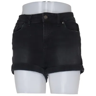 Short en jean (Noir) de Distrikt Nørrebro Coton, Élasthane, Polyester