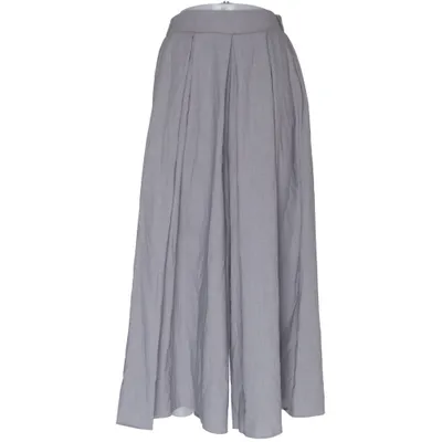 Palazzo broek (Grijs) van Sisley Elastaan, Polyester, Viscose