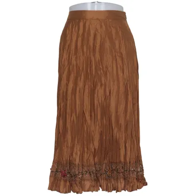 Maxi rok (Bruin) van Luisa Cerano Zijde