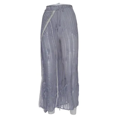 Palazzo pants (Blue) from H&M Studio Viscose, Cotton, Linen