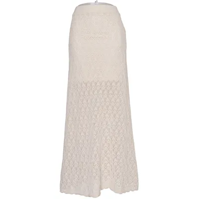 Maxi rok (Slfniva Hw Knit Skirt) van Selected Femme Organisch katoen
