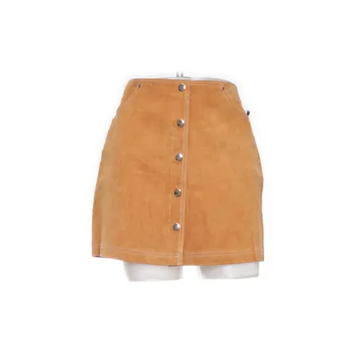 Läderkjol (Brun) från Forever 21 Skinn, Polyester