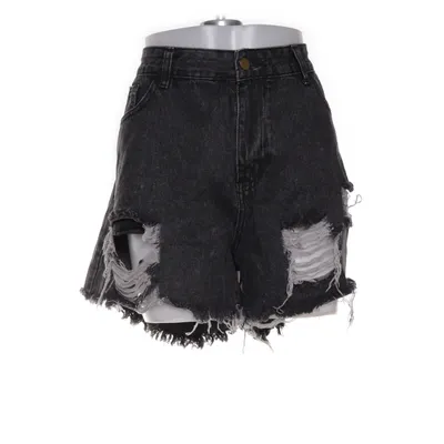 Denim shorts (Grijs) van Shein Katoen, Polyester