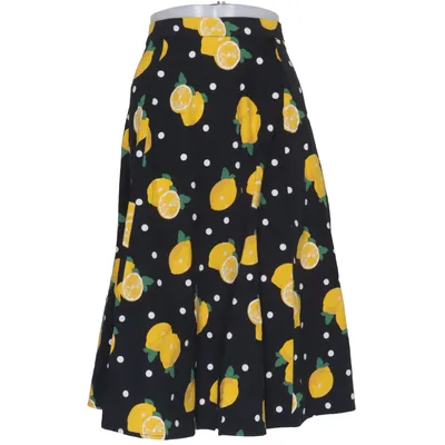 Skirt (Black, Yellow, White) from Collectif Cotton, Elastane
