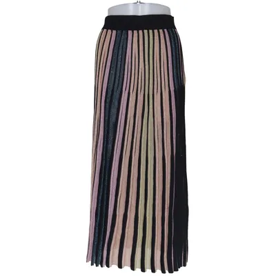 Maxi nederdel (Sort, Flerfarvet) fra Bimba y Lola Metallfiber, Polyamid, Viscose