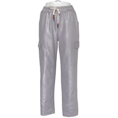 Cargo pants (Silver) from Lens Elastane, Polyester