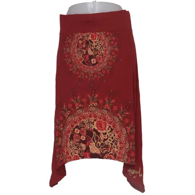 Rok (Rood, Meerkleurig) van Desigual Viscose