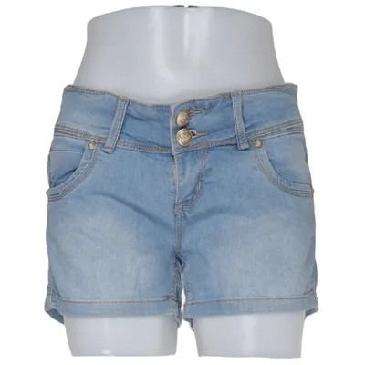 Jeansshorts (Blå) från Forever Bomull, Elastan, Polyester
