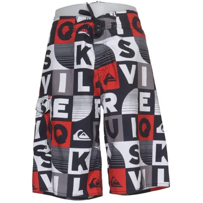 Zwemshort (Zwart, Wit, Rood) van Quiksilver Polyester