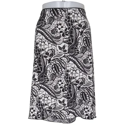 Skirt (Black, White) from Sasch Elastane, Polyester