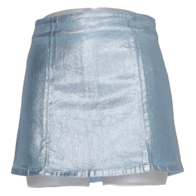 Denim skirt (Silver) from Dua Lipa x Pepe Jeans Cotton, Elastane