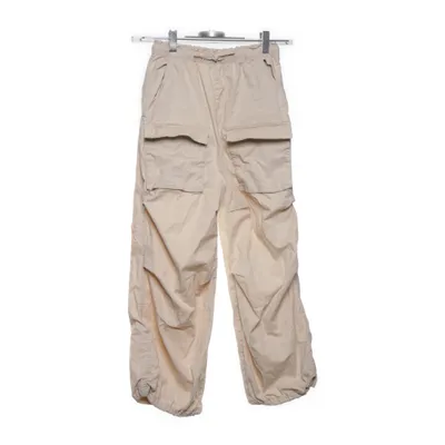 Cargo broek (Beige) van H&M Katoen, Elastaan