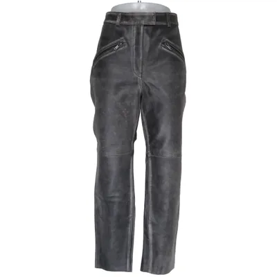 Leather pants (Gray) from H&M Leather, Viscose